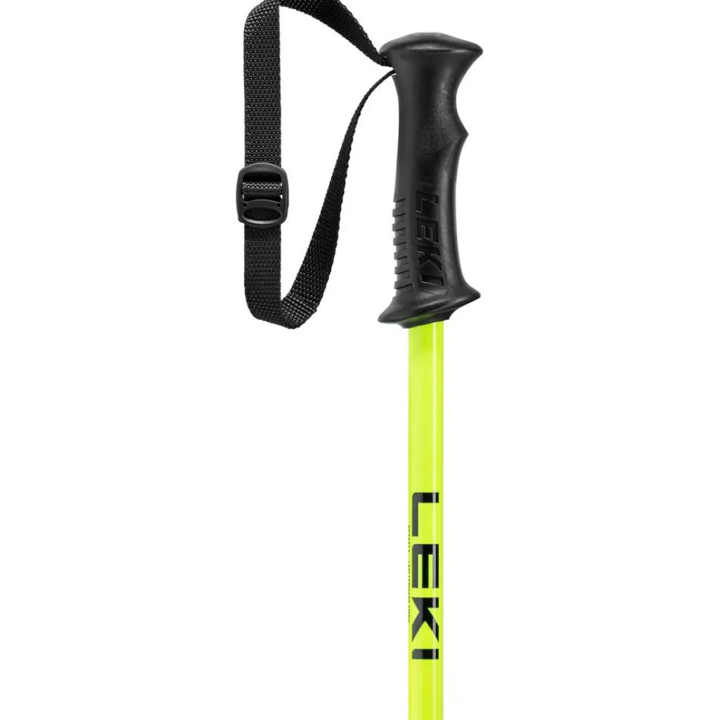 Rider skistokken junior black neon yellow white*Leki Best