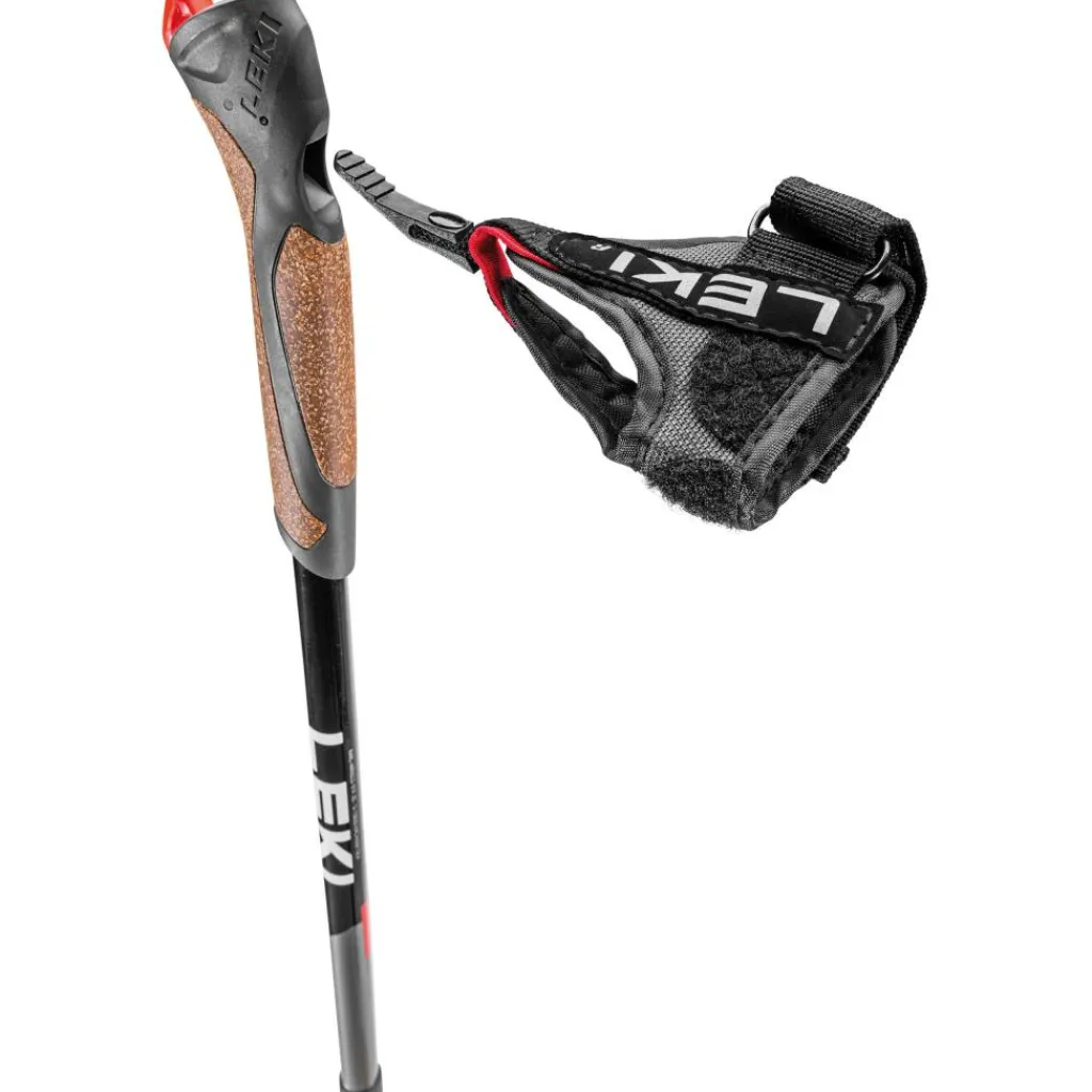 Spin wandelstokken black silvergrey white*Leki Best