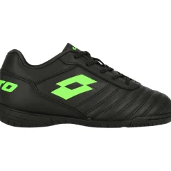 Milano 700 ID JR zaalvoetbalschoenen junior all black spring green*Lotto Clearance