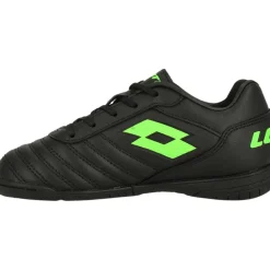 Milano 700 ID JR zaalvoetbalschoenen junior all black spring green*Lotto Clearance