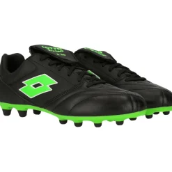 Stadio 200 III FG voetbalschoenen heren all black spring green*Lotto