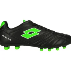 Stadio 300 III FG voetbalschoenen heren all black spring green*Lotto Sale