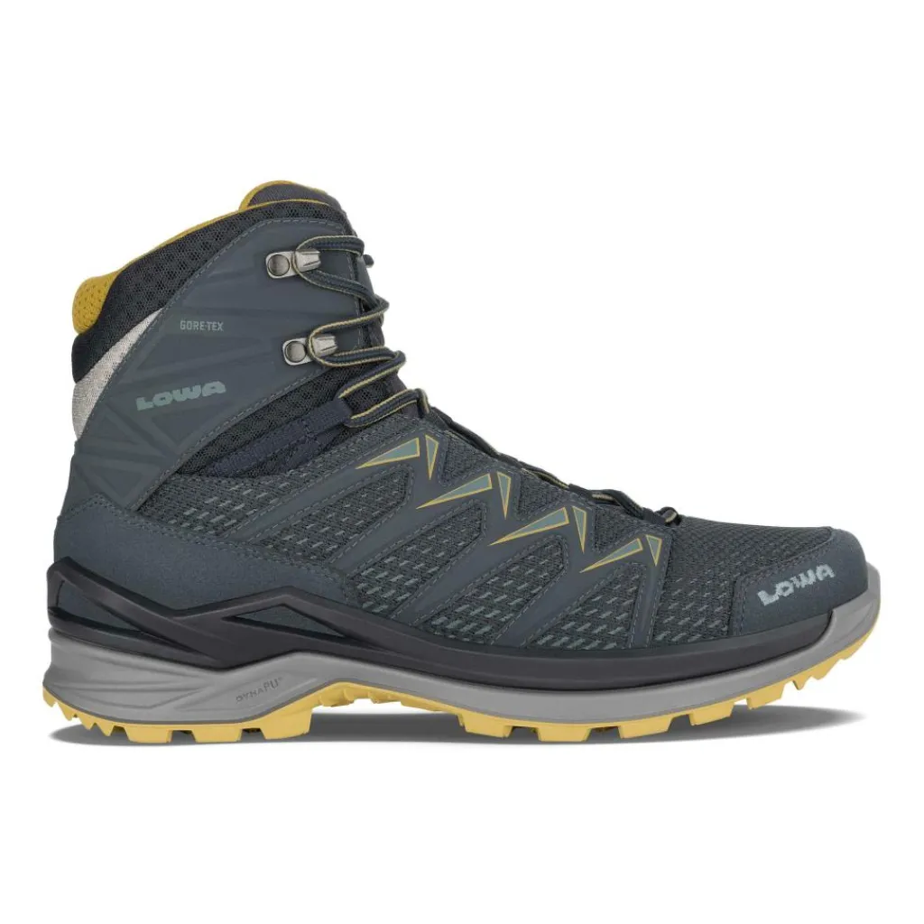 Innox Pro GTX Mid wandelschoenen heren steel blue mustard*Lowa Discount