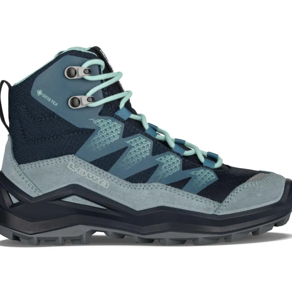 Maddox Pro GTX Mid wandelschoenen junior jeugd navy smoke blue*Lowa