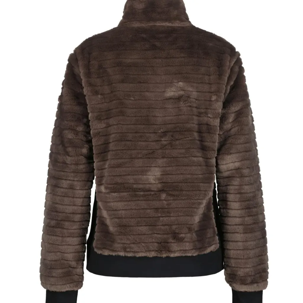 Isolahti fleece vest dames dark brown*Luhta Clearance