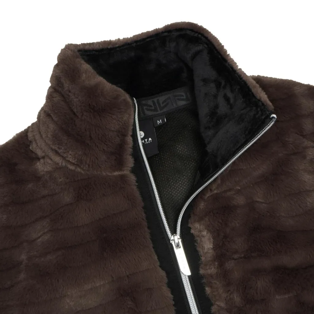 Isolahti fleece vest dames dark brown*Luhta Clearance