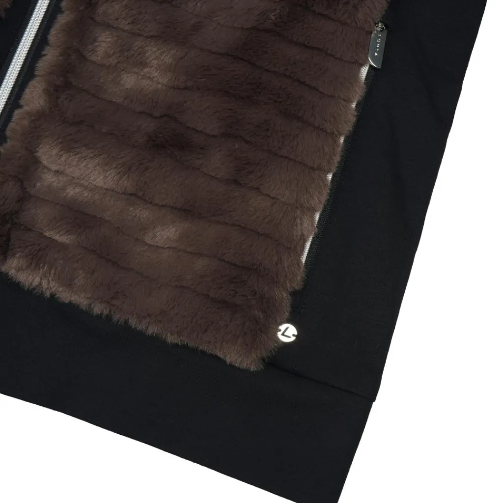 Isolahti fleece vest dames dark brown*Luhta Clearance