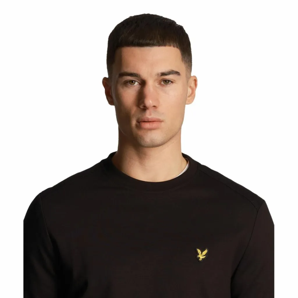 Fly fleece sweater heren jet black*Lyle & Scott Best