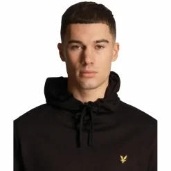  Sports Fly Fleece hoodie heren jet black*Lyle & Scott Discount