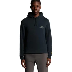  Sports Lyle Athletic hoodie heren dark navy*Lyle & Scott Discount