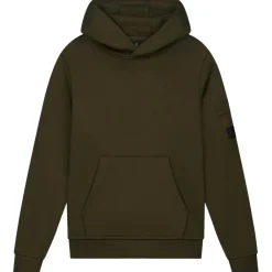 Nylon Pocket hoodie junior moss green*Malelions Discount