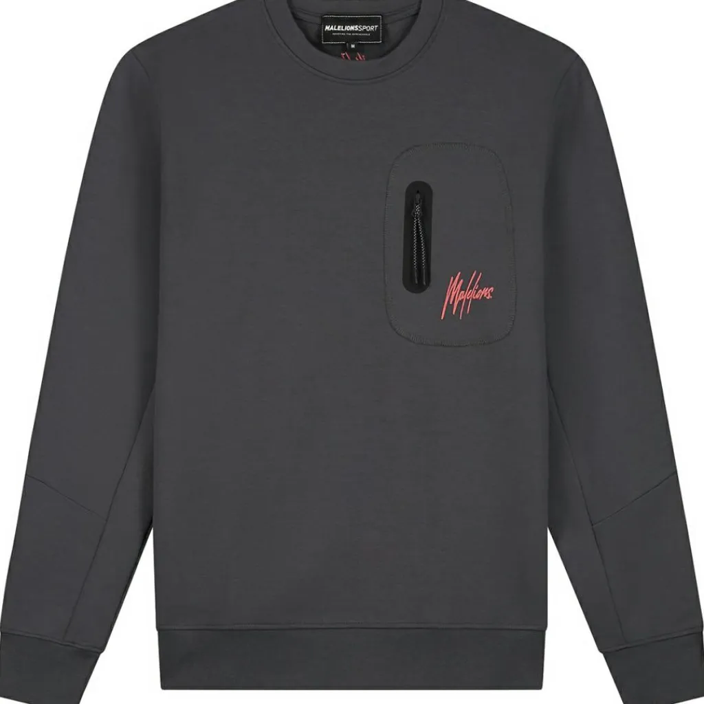 Sport Counter sweater heren antra coral*Malelions Sale