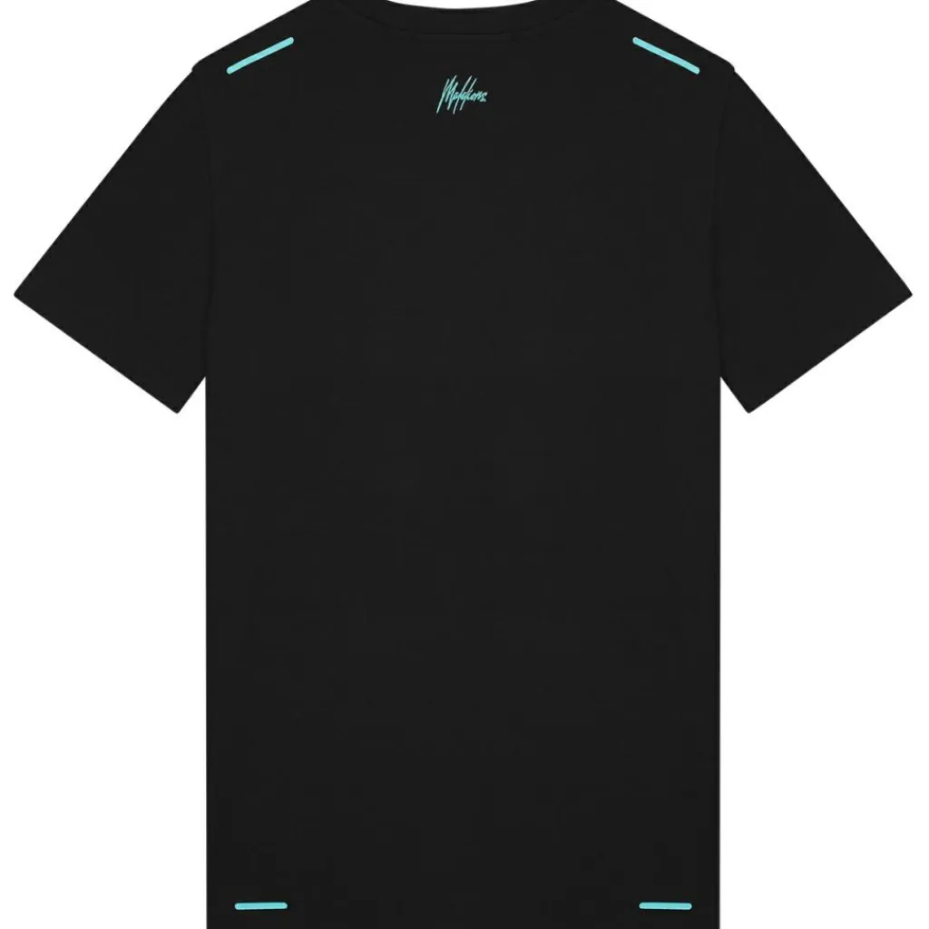 Sport Counter shirt heren black turquoise*Malelions Hot