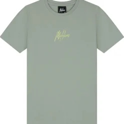 Striped Signature shirt junior agave green*Malelions Discount
