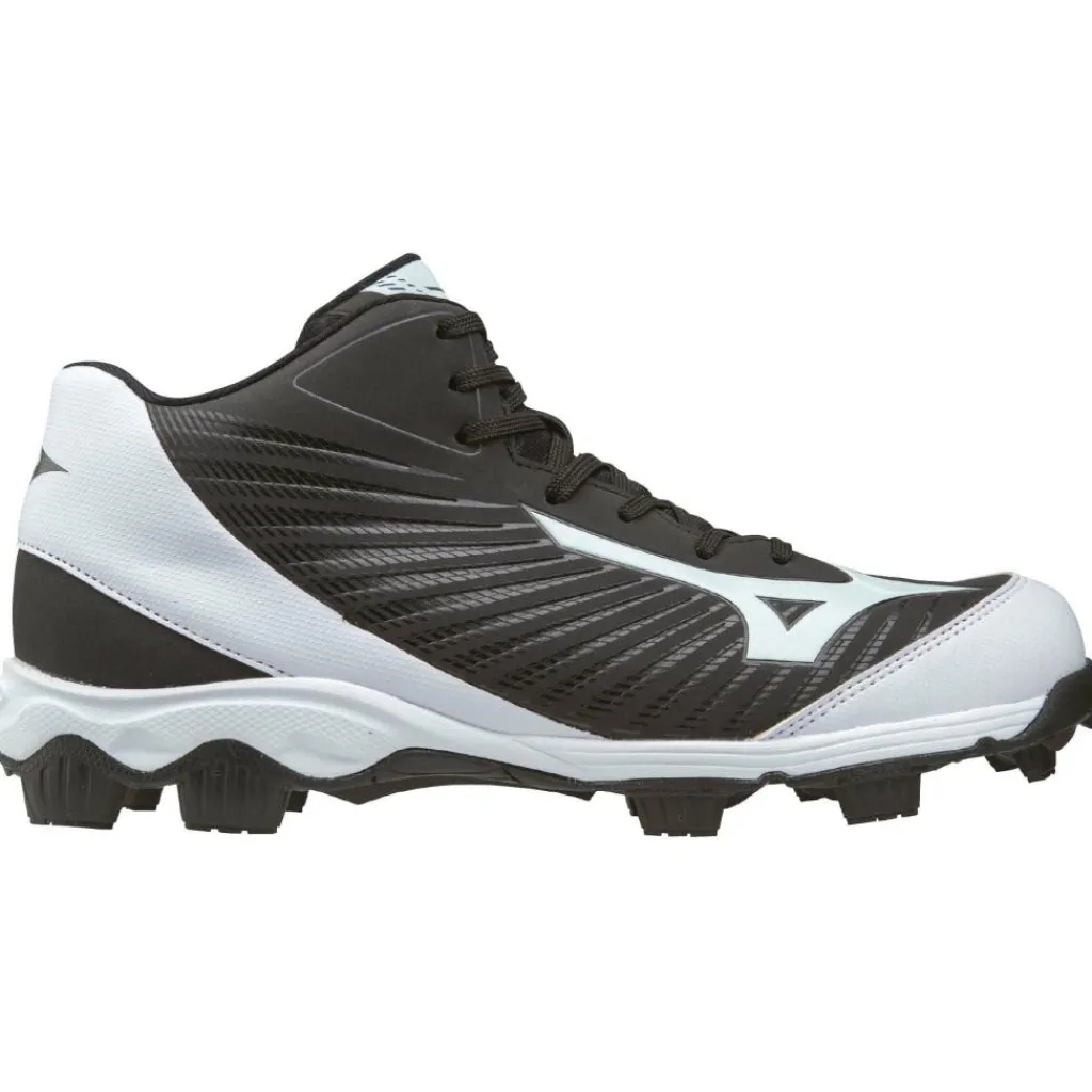 9 Spike Advanced Franchise 9 MID 11GP175090 korfbalschoenen dames zwart wit*Mizuno Outlet