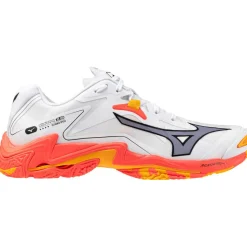 Wave Lightning Z8 indoorschoenen heren white fiery coral 2 citrus*Mizuno Outlet