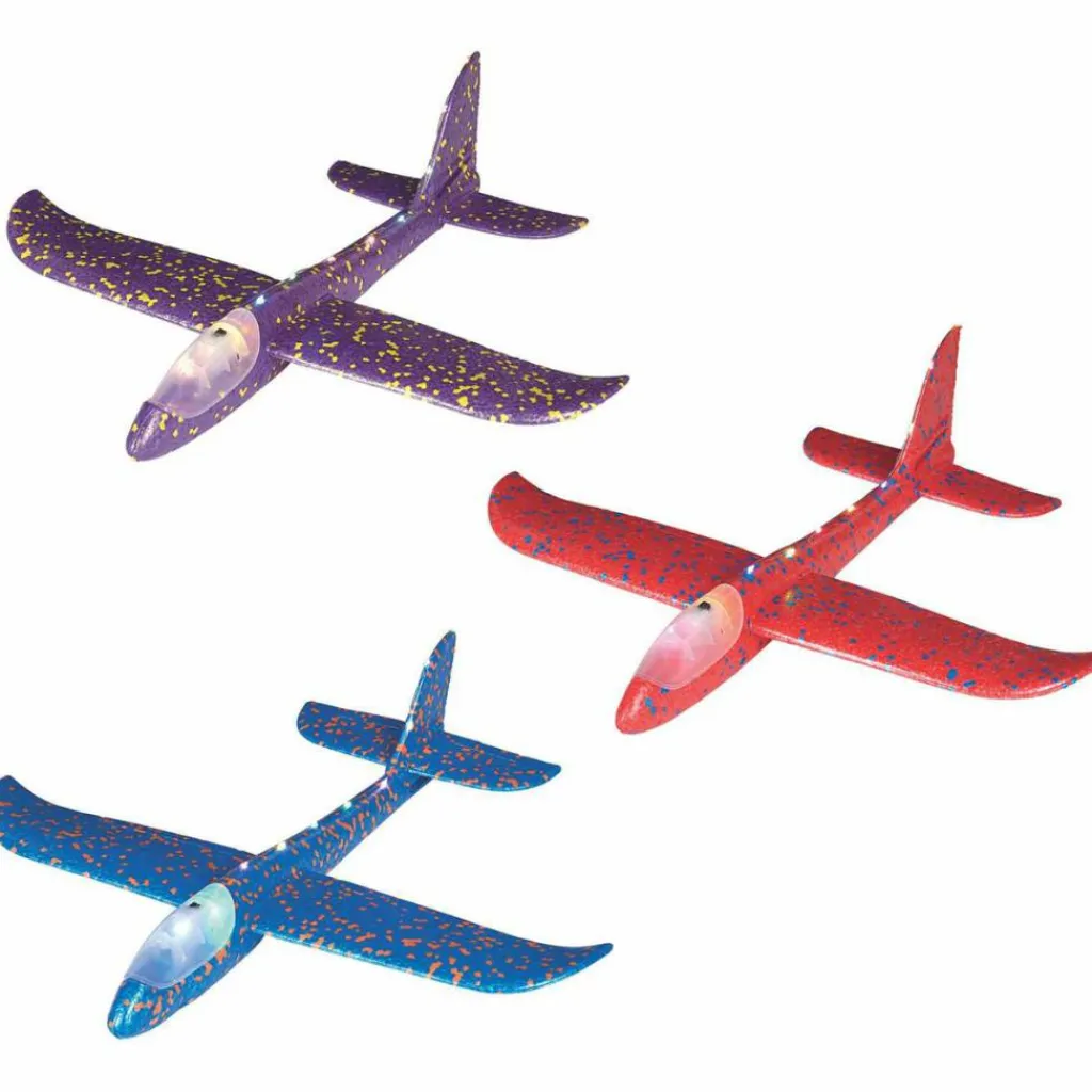 Lichtgevende zweefvliegtuig 47 cm assorti*Moses. Verlag Hot