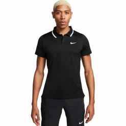 Court Advantage tennispolo heren black white*Nike Sale