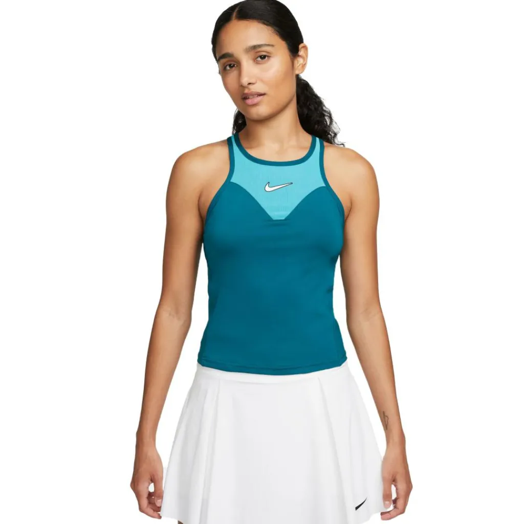 Court Dri-FIT Slam tennis tanktop dames geode teal teal nebula white*Nike Clearance