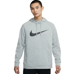 Dri-FIT hoodie heren dark grey heather black*Nike Hot