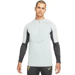Liverpool FC Strike Winter Warrior trainingsshirt heren wolf grey anthracite chrome yellow*Nike Best