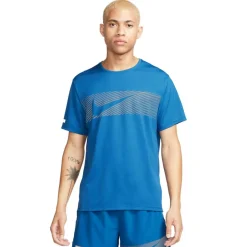 Miler Flash Dri-FIT UV hardloopshirt heren court  blue reflective silver*Nike Hot