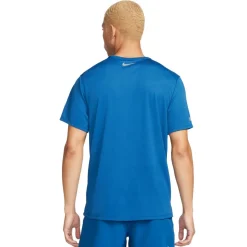 Miler Flash Dri-FIT UV hardloopshirt heren court  blue reflective silver*Nike Hot