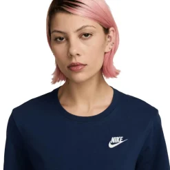 Sportswear Club Essentials shirt dames midnight navy*Nike Online