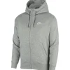 Sportswear Club Fleece vest heren dark grey heather matte silver white*Nike Best