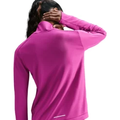 Swoosh hardloopshirt dames hot fuchsia light wild mango*Nike Outlet