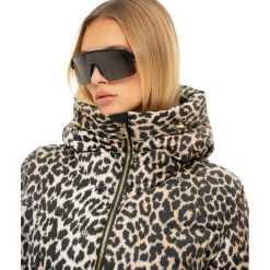 Newport Leopard winterjas dames hummus*NIKKIE Hot