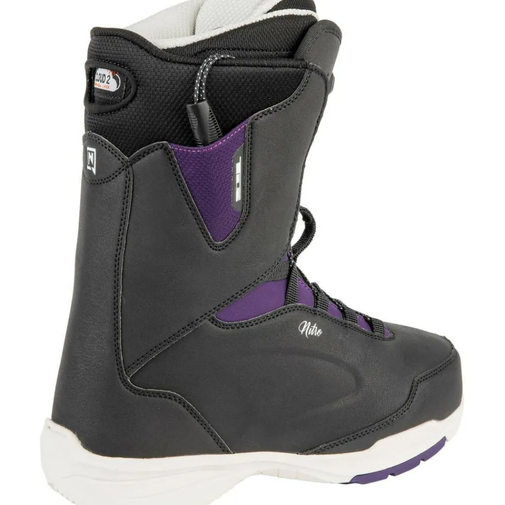 Scala TLS snowboardschoenen dames black purple*Nitro Hot