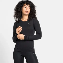 Natural 100 Merino Warm LS thermoshirt dames black*ODLO Clearance