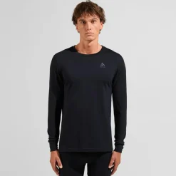 Natural Merino 200 LS thermoshirt heren black*ODLO