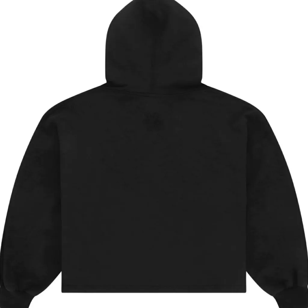 Cropped hoodie dames black*Osaka