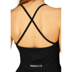 Pleated Tech tennisjurk dames black*Osaka Hot