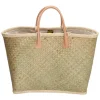  Penjy rieten strandtas natuur*PE Florence