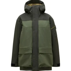 2L Stretch parka winterjas heren olive extreme pine needle*Peak Performance Sale