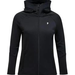 RIDER ESSENTIALS hoodie vest dames black*Peak Performance Best