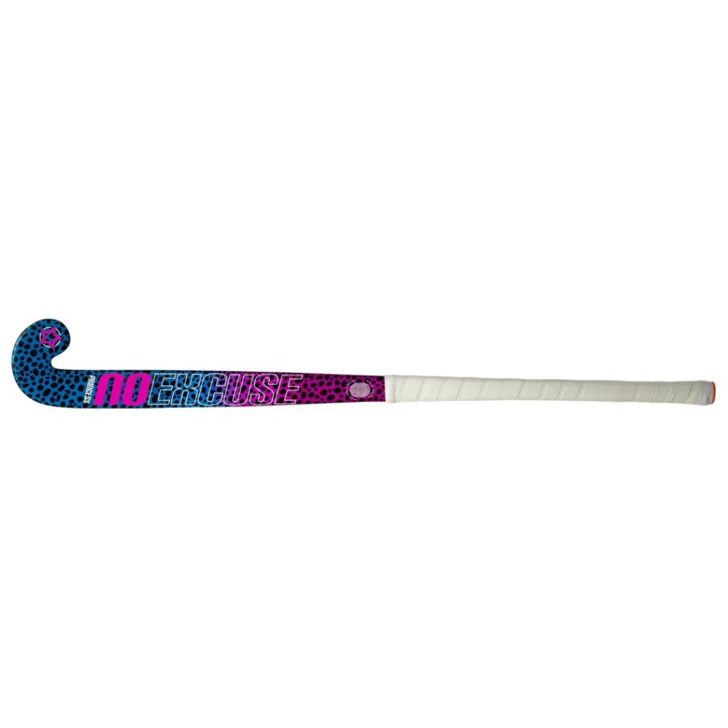 Woodcore Mid Bow hockeystick junior leopard purple neon pink*Princess Hockey Best