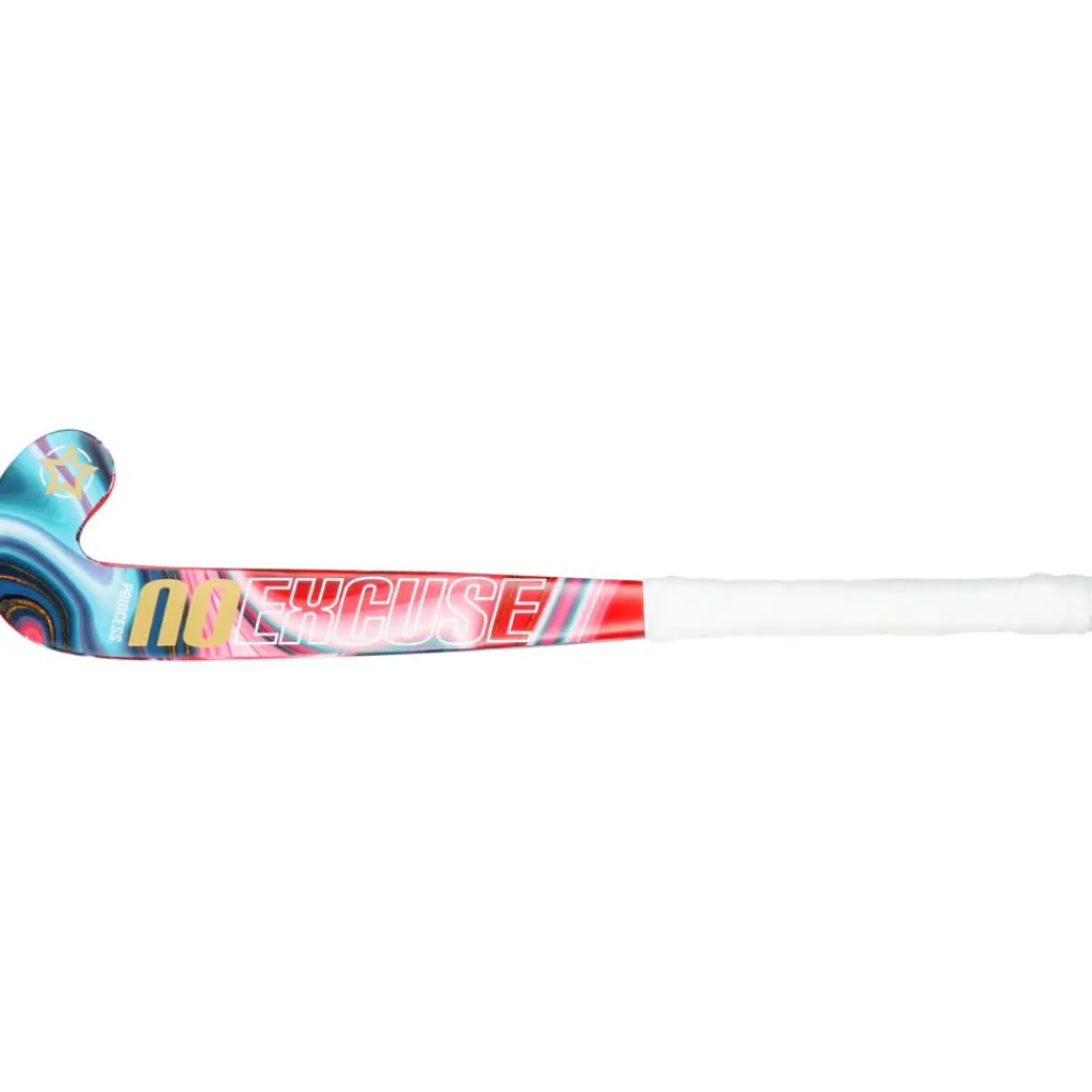 Woodcore hockeystick junior marble pink - 18 inch*Princess Hockey Clearance
