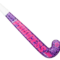  Woodcore hockeystick junior leo pu neon - 18 inch*Princess Hockey Discount