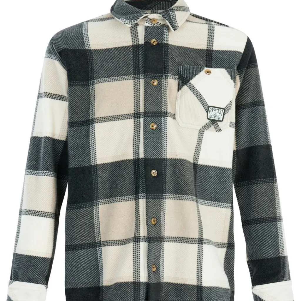 Mitchel overhemd heren true black*Protest Outlet