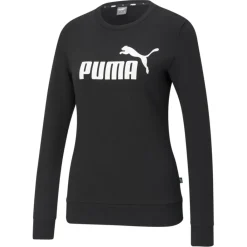 Essentials Logo Crew sweater dames black*Puma Hot