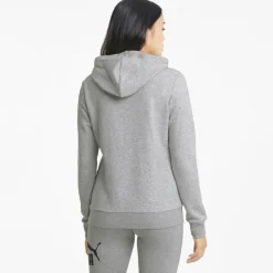 Essentials Logo hoodie dames light grey heather*Puma Clearance