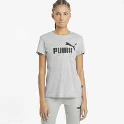 Essentials Logo shirt dames light grey heather*Puma New