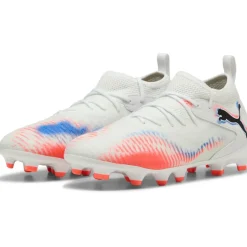 Future 8 Match FG - AG voetbalschoenen junior white black glowing red*Puma Best