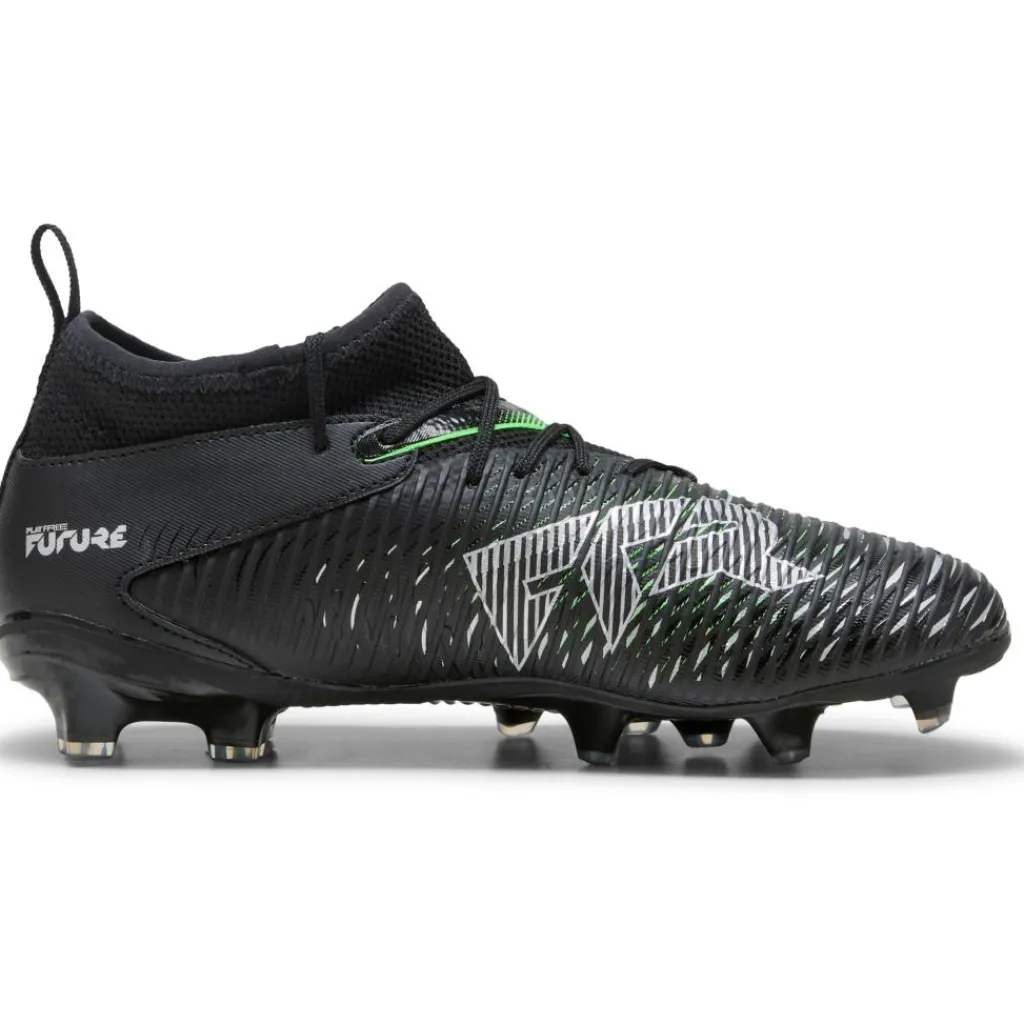 FUTURE 8 MATCH FG AG voetbalschoenen junior black cool light grey fluo green*Puma