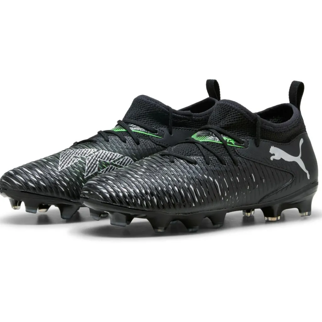 FUTURE 8 MATCH FG AG voetbalschoenen junior black cool light grey fluo green*Puma