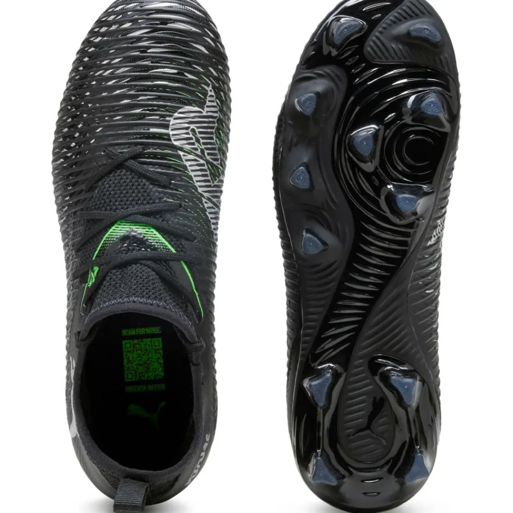 FUTURE 8 MATCH FG AG voetbalschoenen junior black cool light grey fluo green*Puma